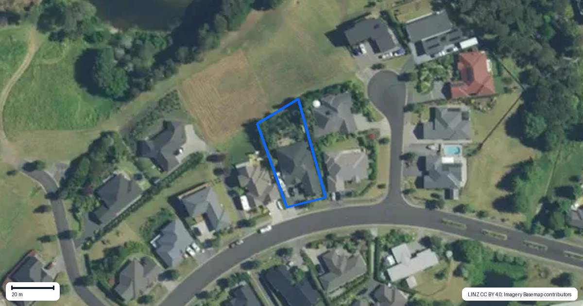 Property context map for 8 Admiralty Drive, Haruru