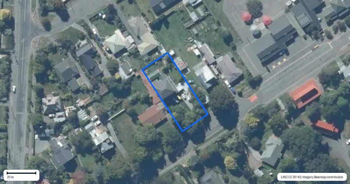 Property context map for 11 Selwyn Street, Leeston