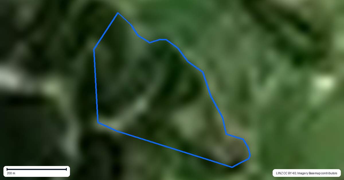 Property context map for 50 Pakuratahi Valley Road, Tangoio, Napier
