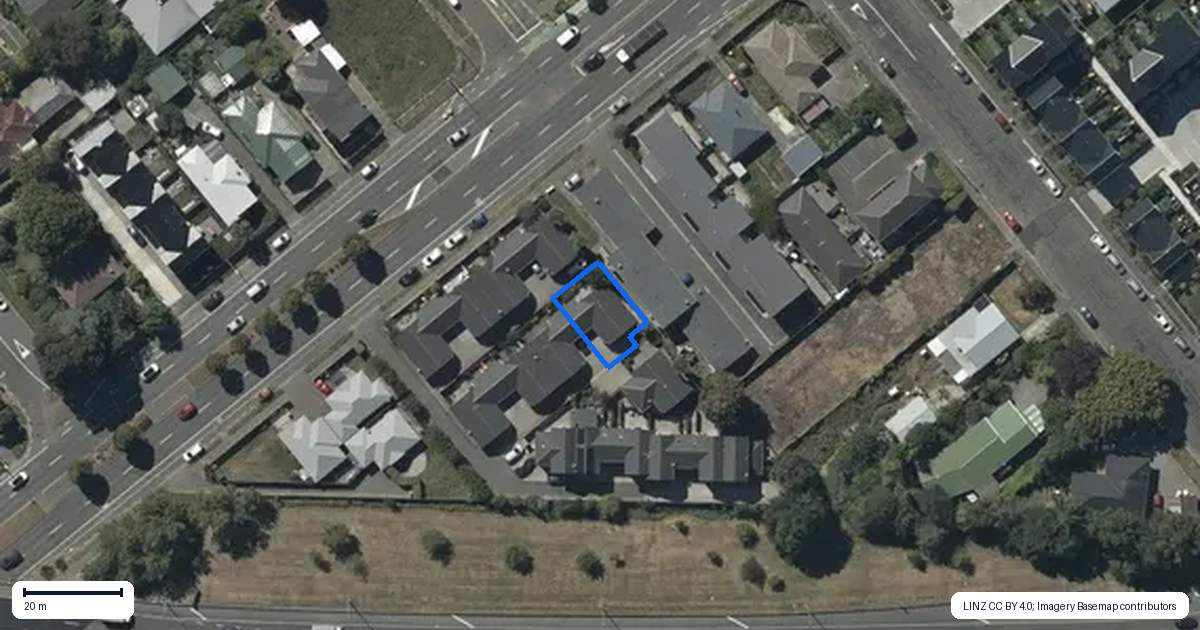 Property context map for 5/190 Lincoln Road, Addington, Christchurch