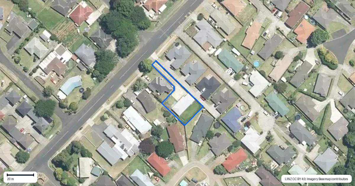 Property context map for 54A Kayes Road, Pukekohe