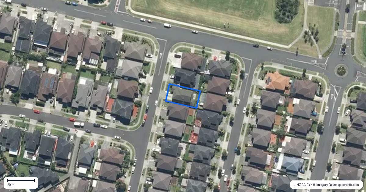 Property context map for 17 Shandon Street, Flat Bush, Auckland