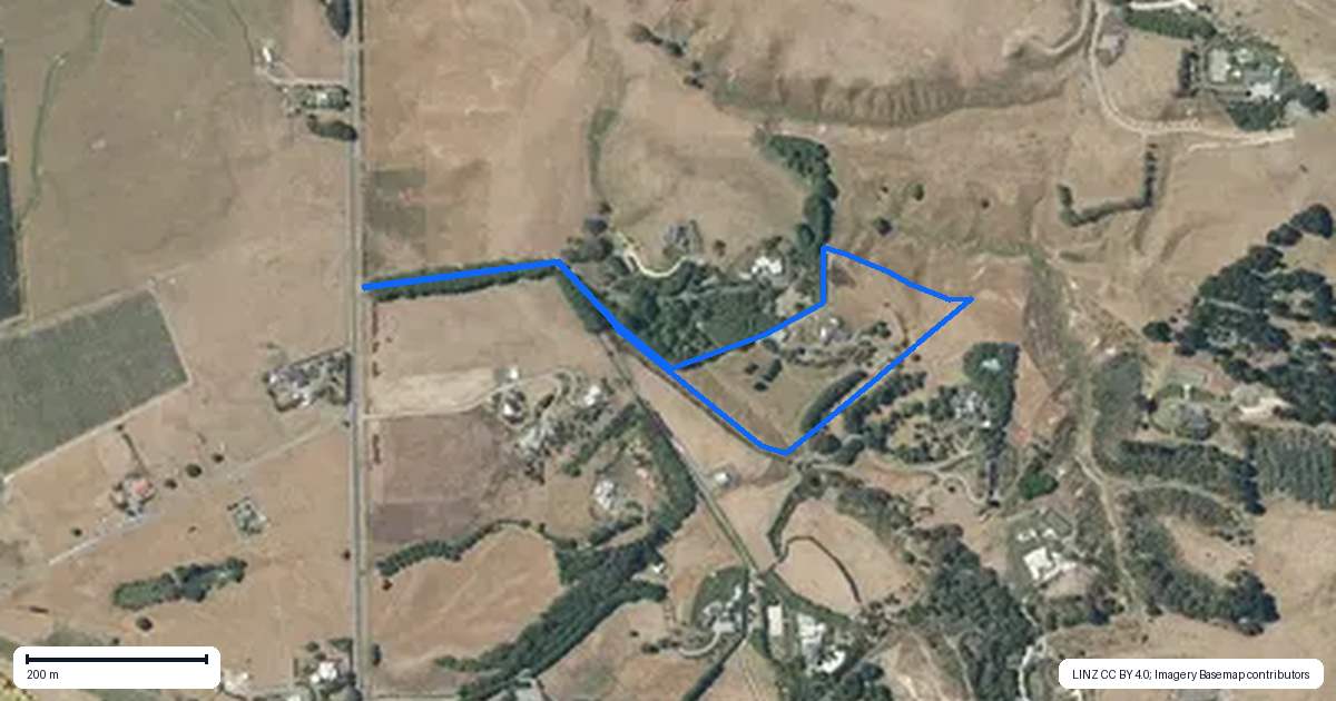 Property context map for 373 Tuki Tuki Road, Haumoana