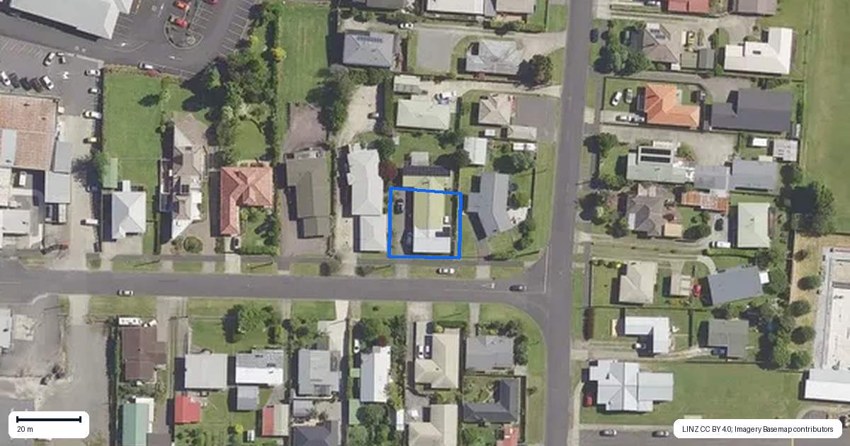 Property context map for 16 Jocelyn Street, Katikati