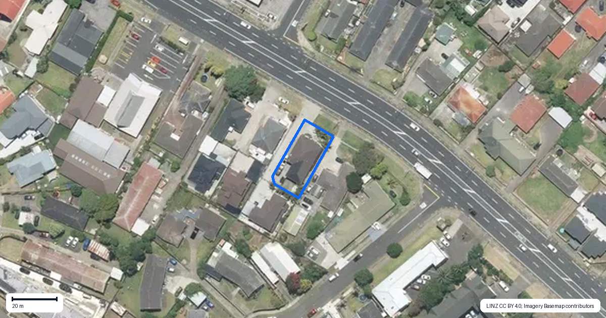 Property context map for 513A Great South Road, Manukau, Auckland