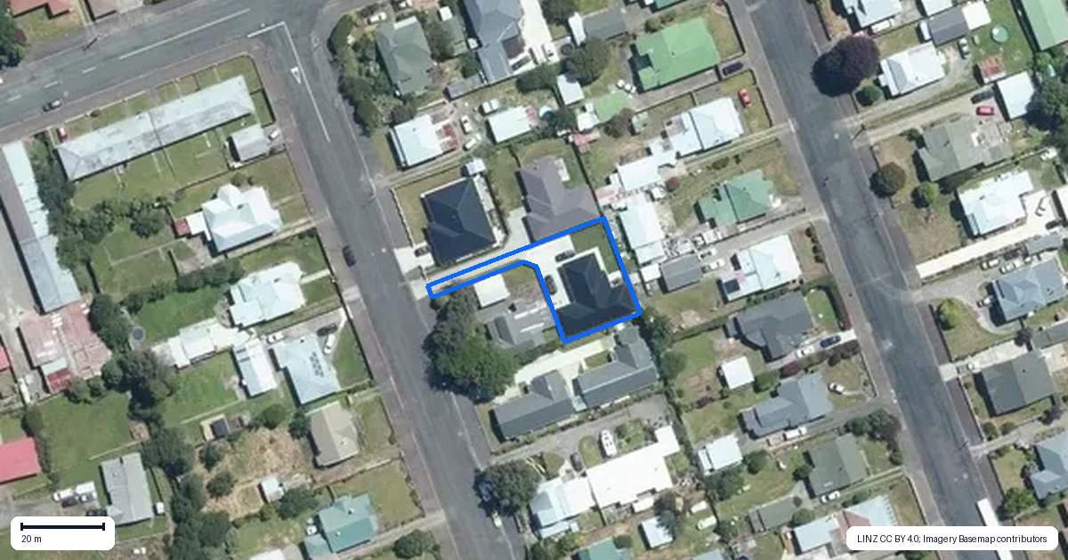 Property context map for 51B Gordon Street, Dannevirke