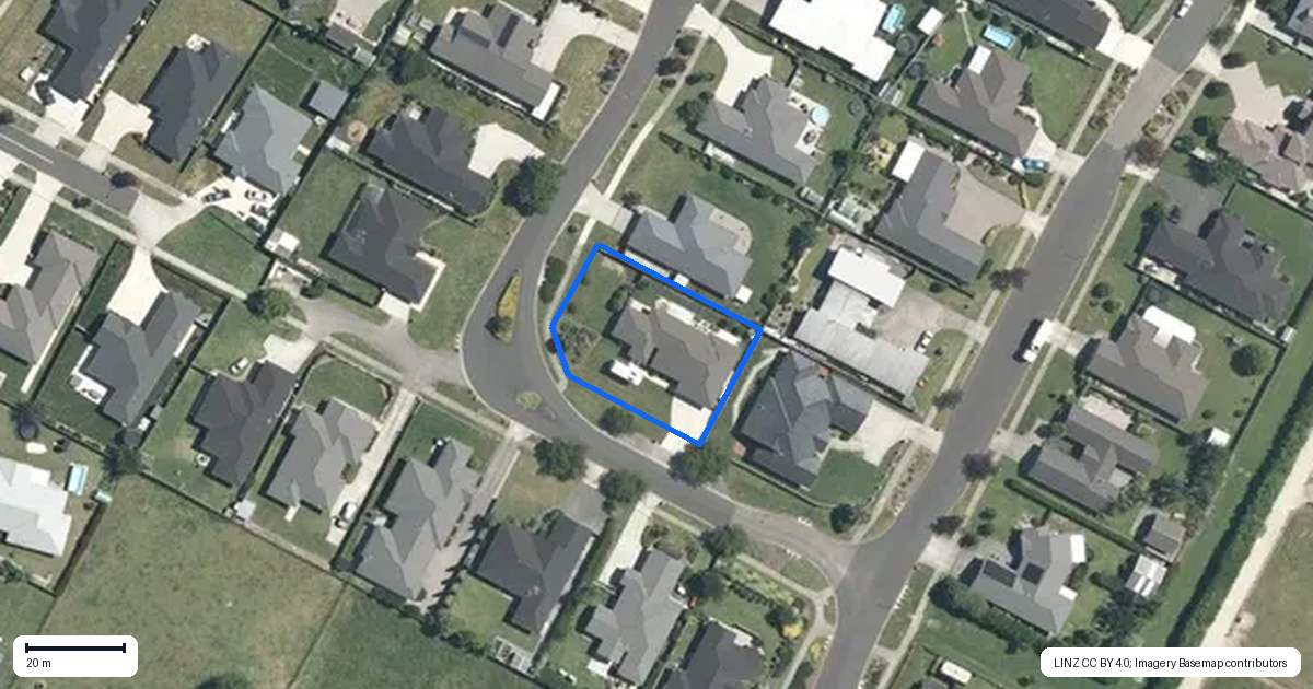 Property context map for 2 Kelso Place, Matamata