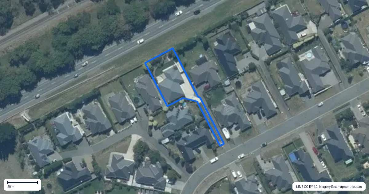 Property context map for 43A Fairfield Way, Rolleston