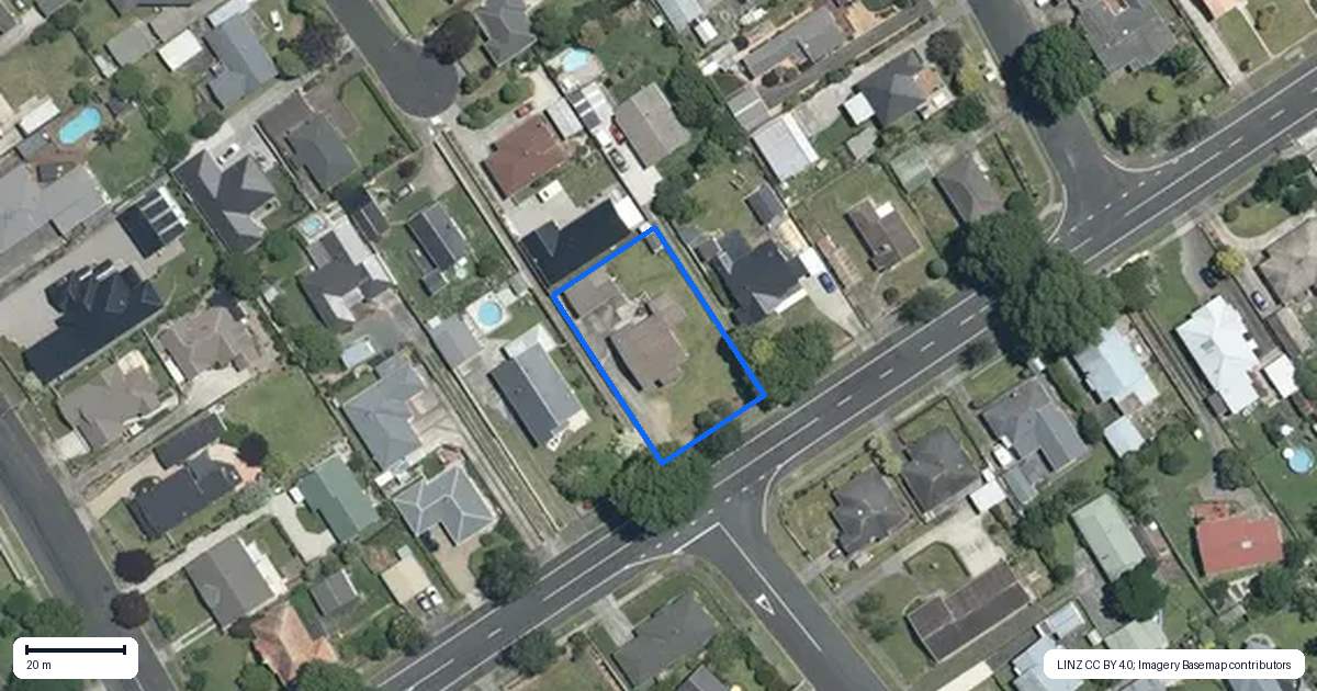 Property context map for 15 North Street, Morrinsville
