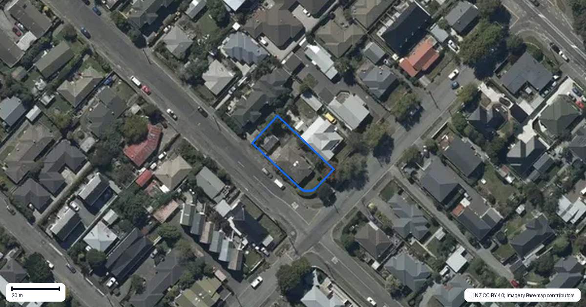 Property context map for 33 Rogers Street, Sydenham, Christchurch