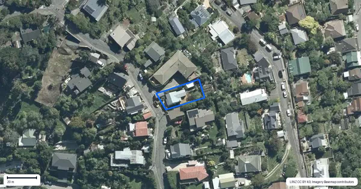 Property context map for 18 Bridle Path, Lyttelton