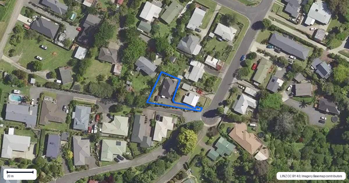 Property context map for 14A Macmillan Street, Katikati