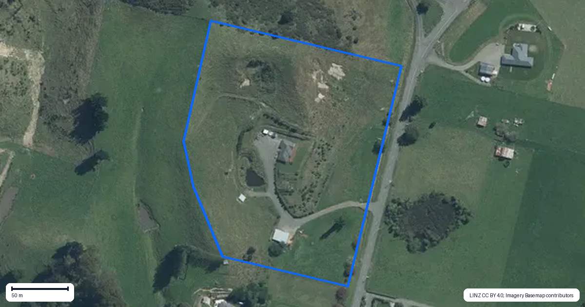 Property context map for 719 Makino Road, Feilding