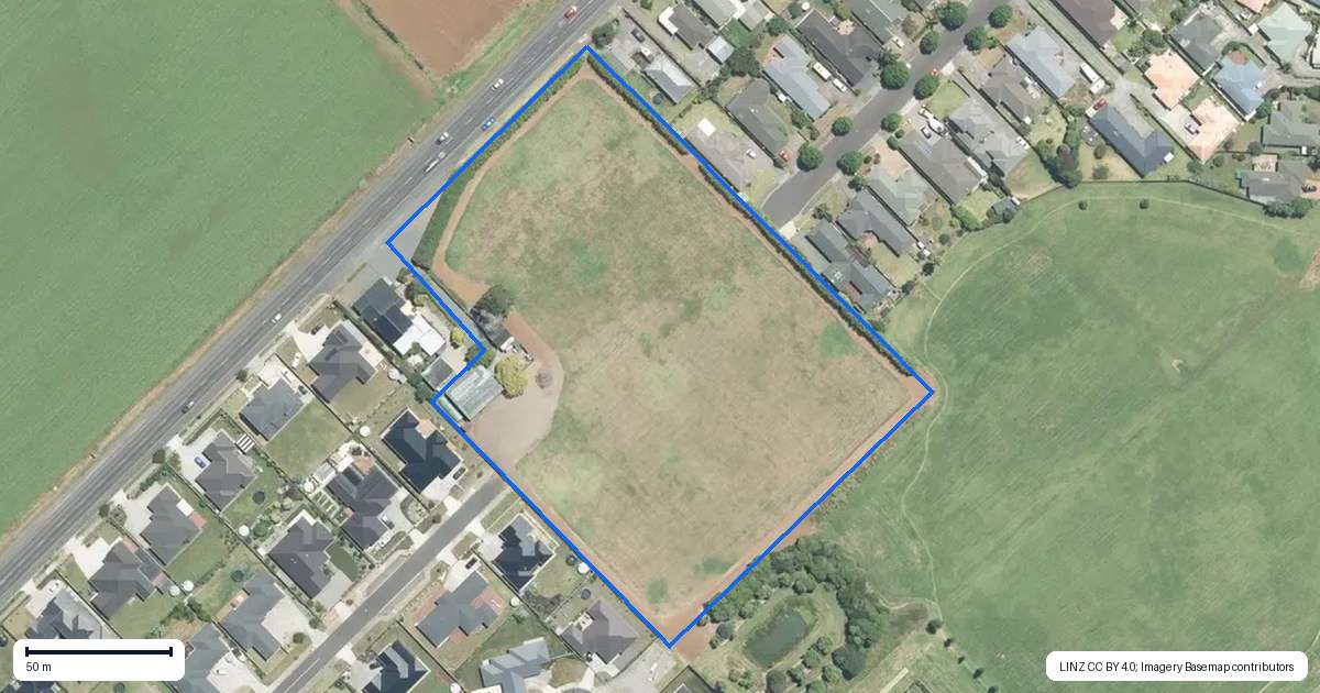 Property context map for 60-64 Puni Road, Pukekohe