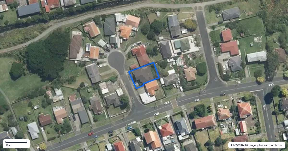 Property context map for 1 Fletcher Street, Wesley, Auckland