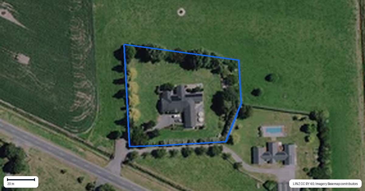 Property context map for 160B Boyd Road, Gordonton, Hamilton