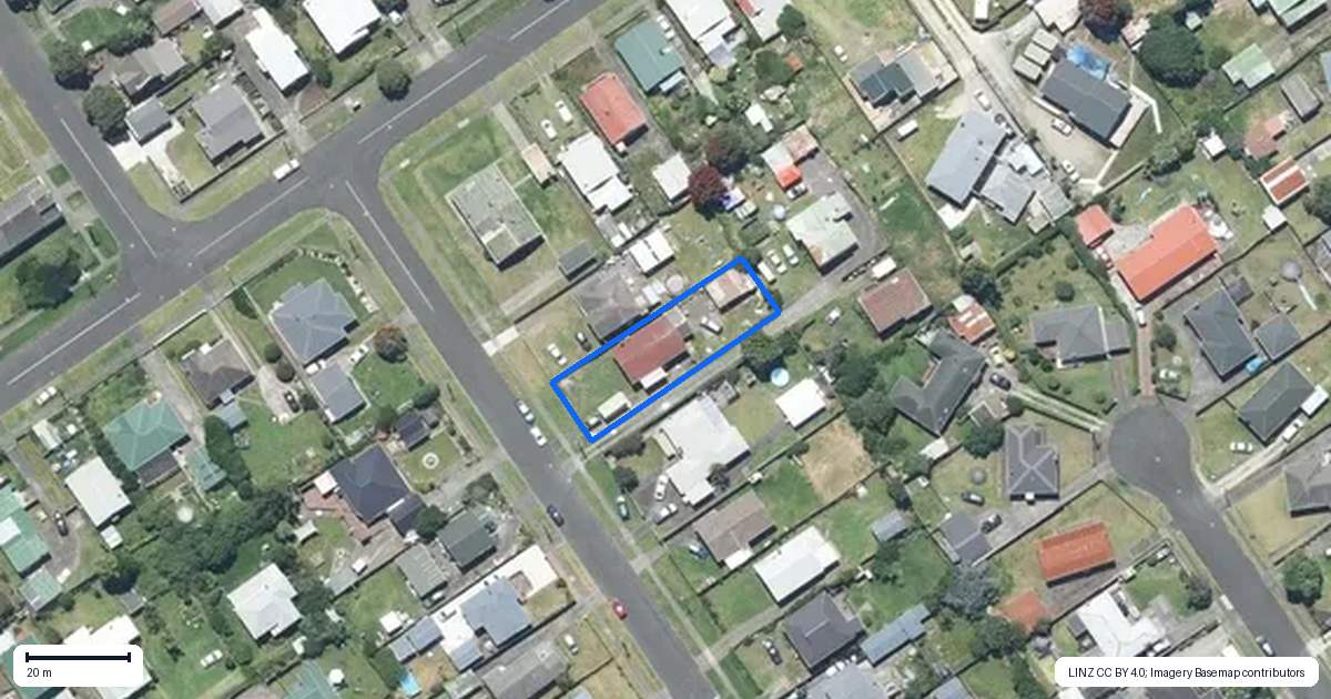 Property context map for 28 Aotea Street, Castlecliff, Whanganui