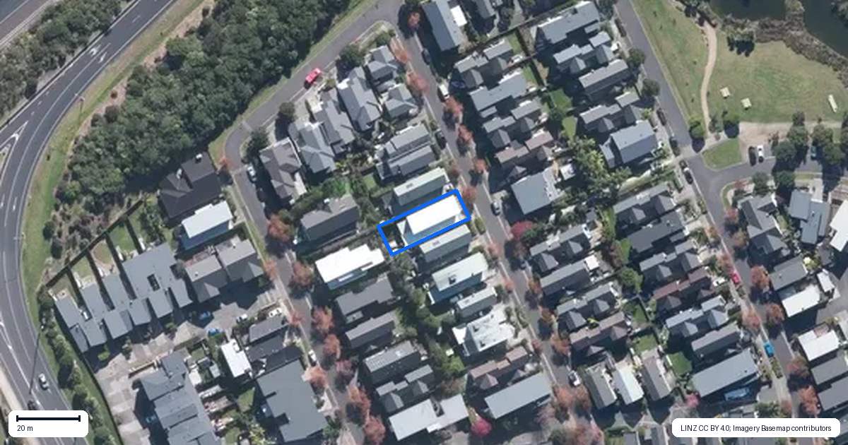 Property context map for 16 Lester Street, Hobsonville, Auckland