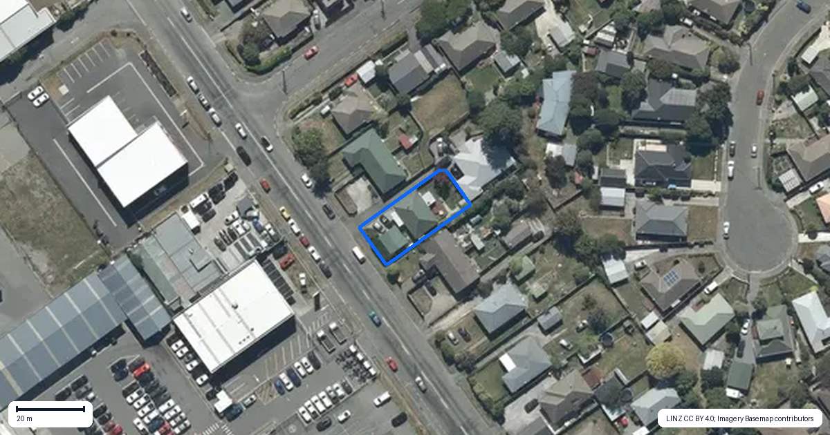 Property context map for 16 Epsom Road, Sockburn, Christchurch