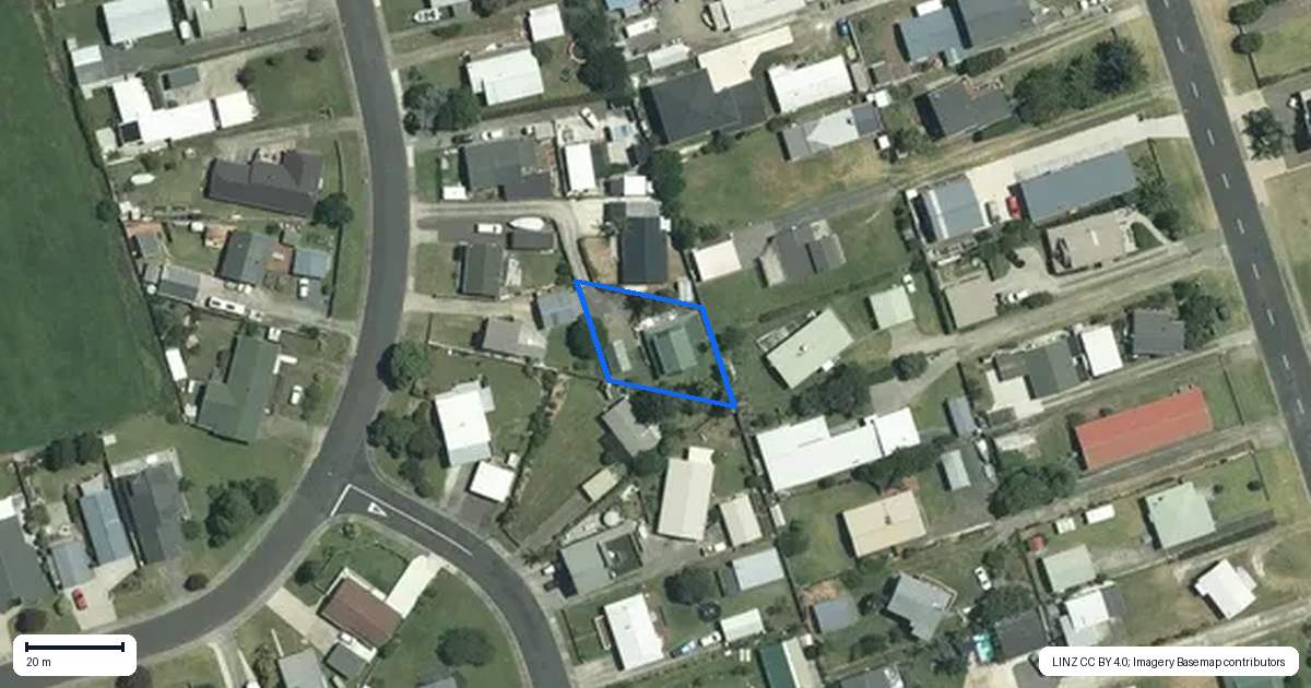 Property context map for 15B Meadow Drive, Whitianga