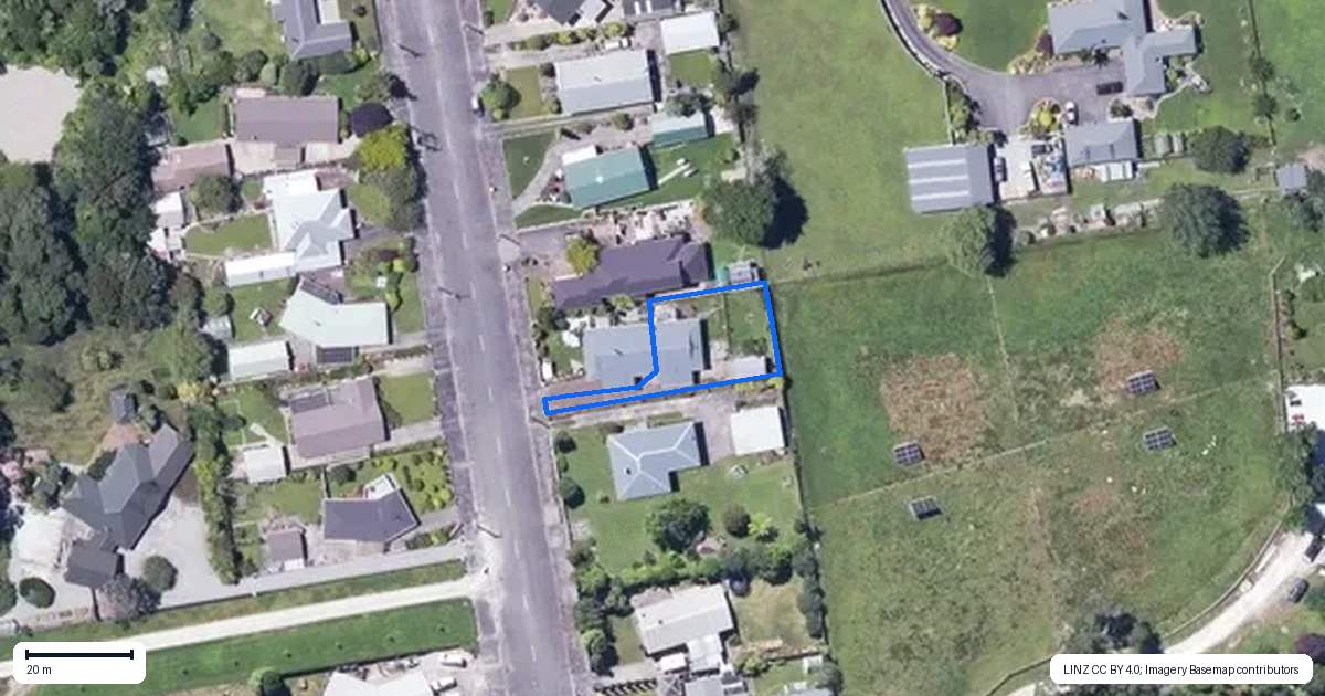 Property context map for 17B Eastons Road, Westport