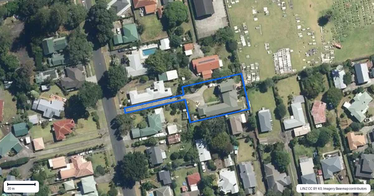 Property context map for 13A Scott Avenue, Mangere Bridge, Auckland