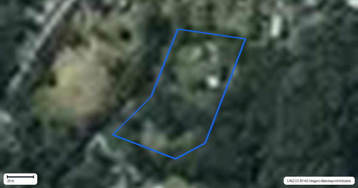 Property context map for 1210 Scenic Drive North, Swanson, Auckland