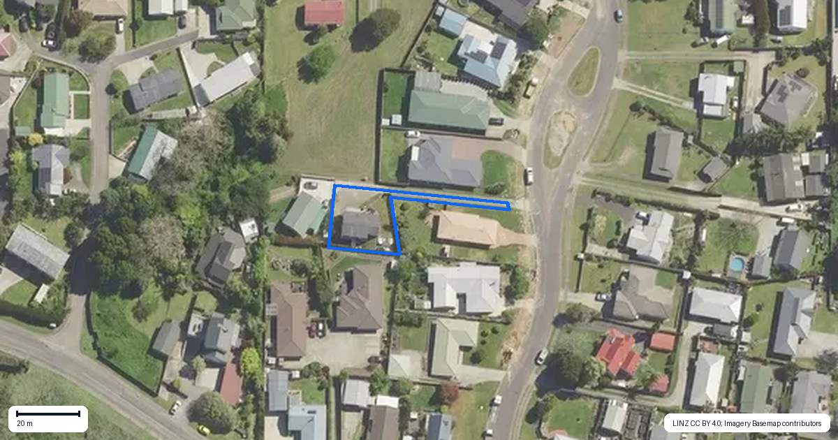 Property context map for 9 Hayward Court, Te Puke