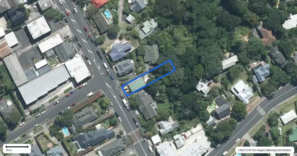 Property context map for 91 Hinemoa Street, Birkenhead, Auckland