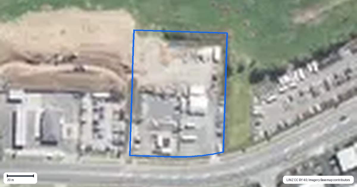 Property context map for 40 Smales Road, East Tamaki, Auckland