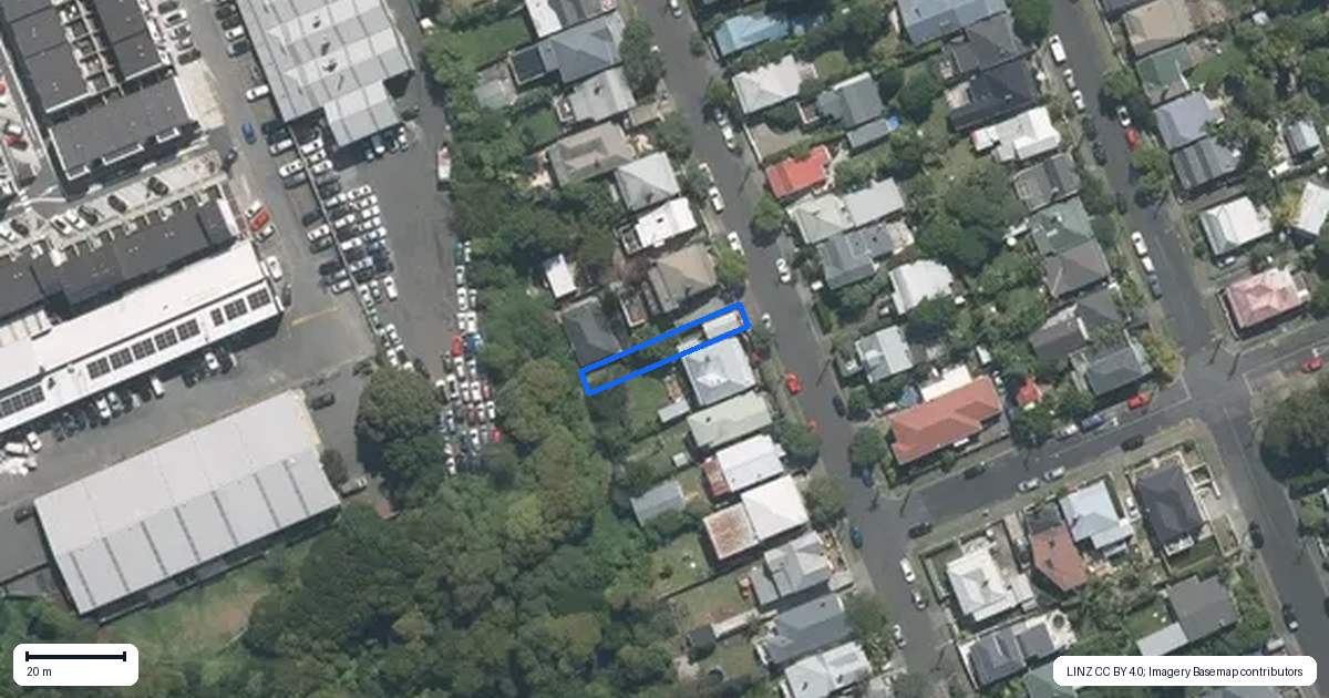 Property context map for 23 Commercial Road, Grey Lynn, Auckland