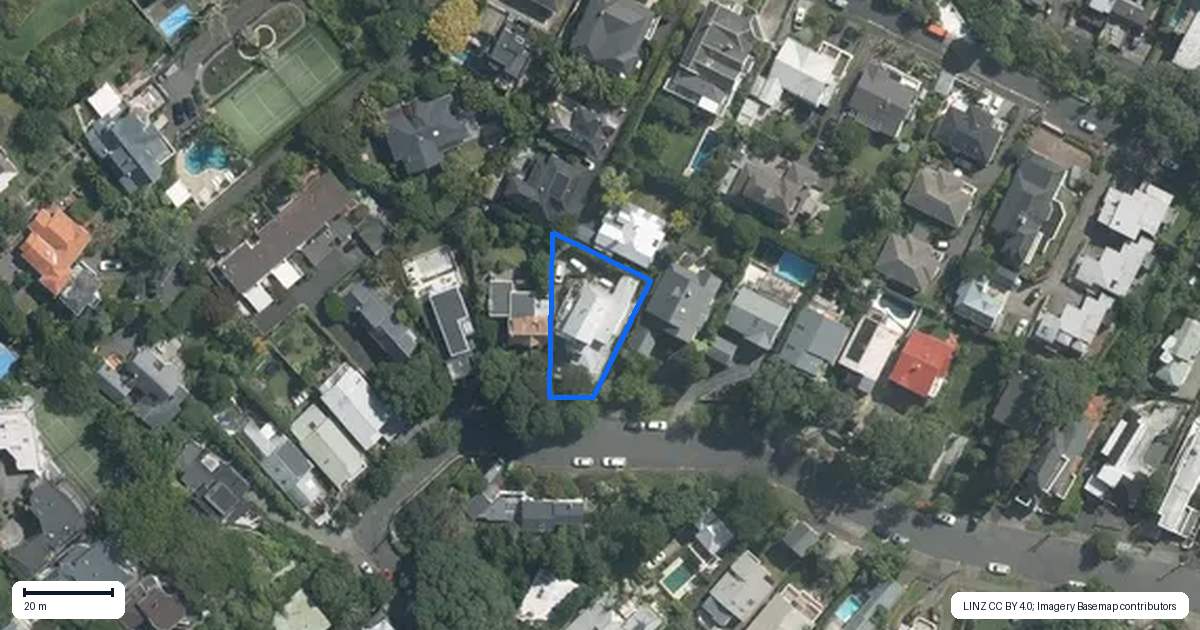 Property context map for 52 Tohunga Crescent, Parnell, Auckland
