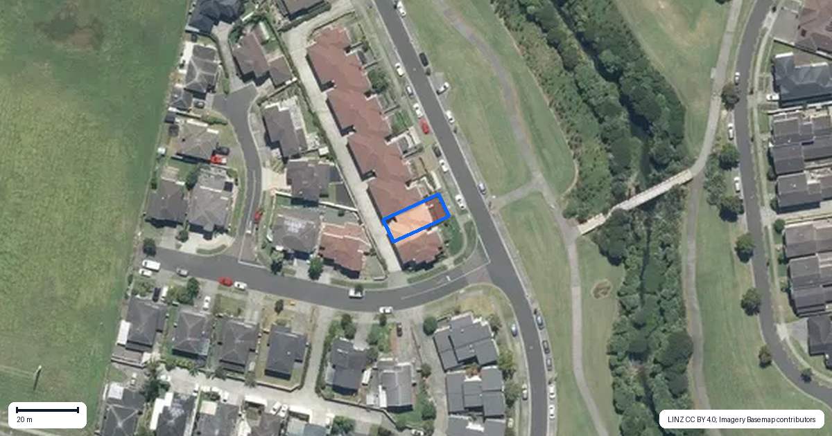 Property context map for 20 Flintridge Drive, Flat Bush, Auckland