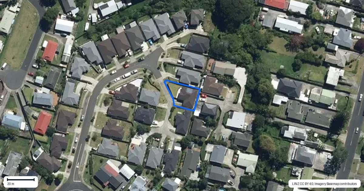 Property context map for 21 Anna Lane, Glen Eden, Auckland