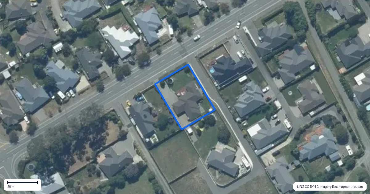 Property context map for 111 Lowes Road, Rolleston