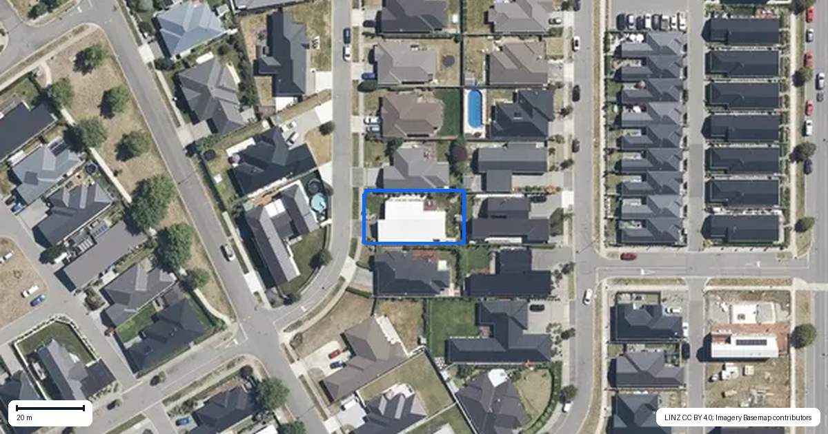 Property context map for 26 Aroha Street, Pegasus