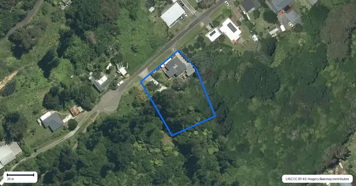 Property context map for 119 Irishtown Road, Thames