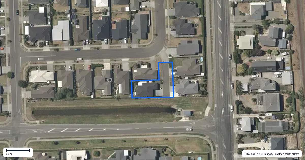 Property context map for 12 Drake Crescent, Awatoto, Napier