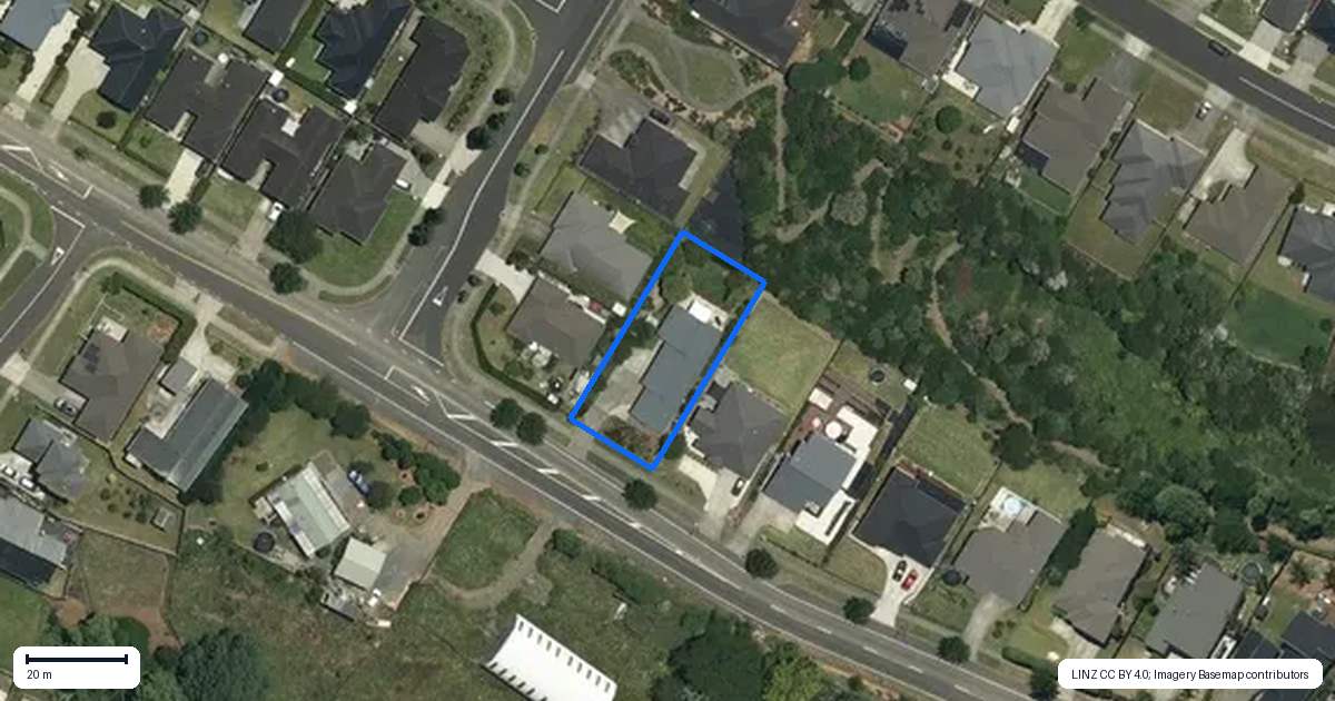 Property context map for 78 Helenslee Road, Pokeno
