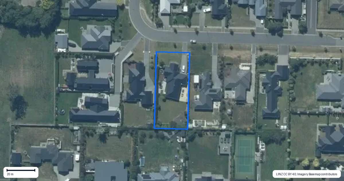 Property context map for 49 Rossington Drive, West Melton