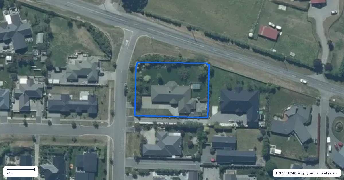 Property context map for 94 Rossington Drive, West Melton