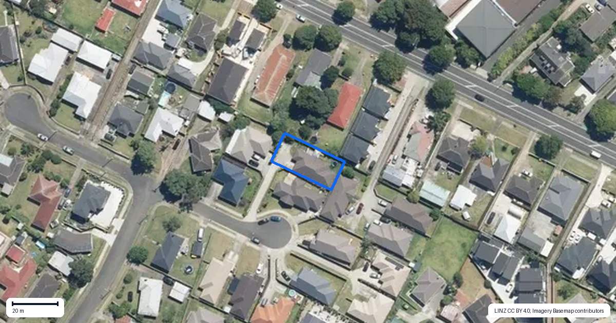 Property context map for 17A Moffitt Place, Mangere East, Auckland