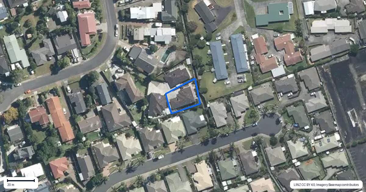Property context map for 11B Lillian Place, Orewa