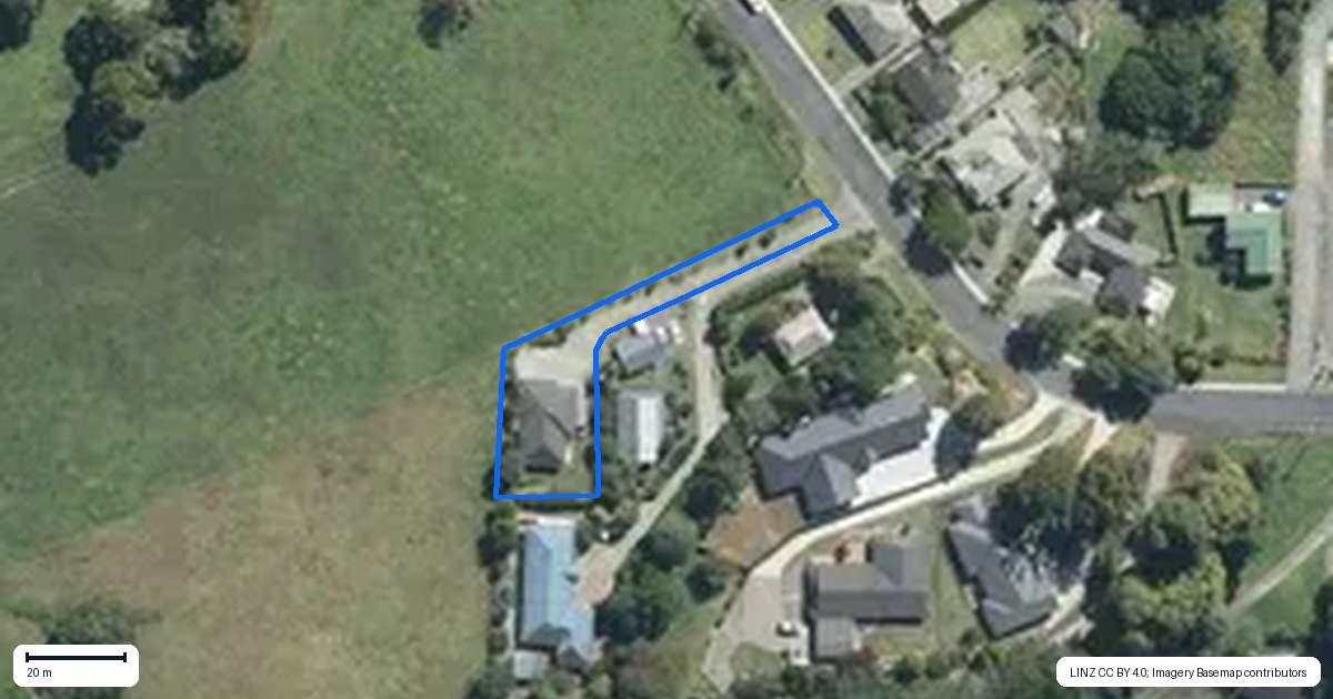 Property context map for 67 Worker Road, Wellsford