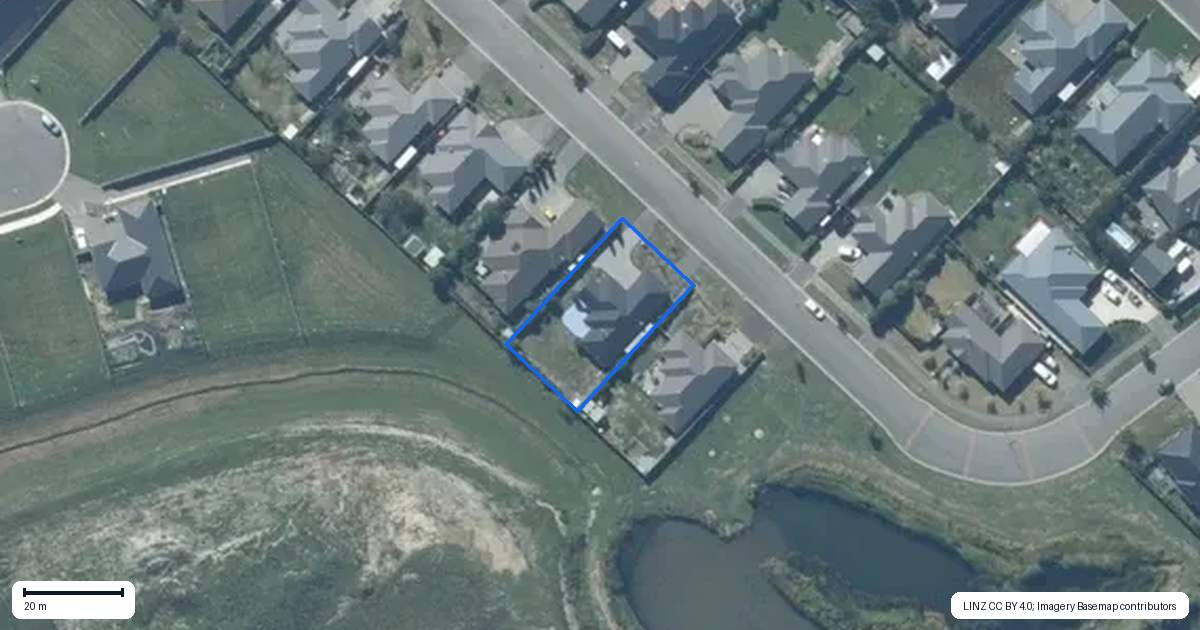 Property context map for 3 Palladio Avenue, Leeston