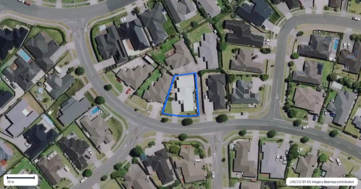 Property context map for 64 Magellan Rise, Flagstaff, Hamilton