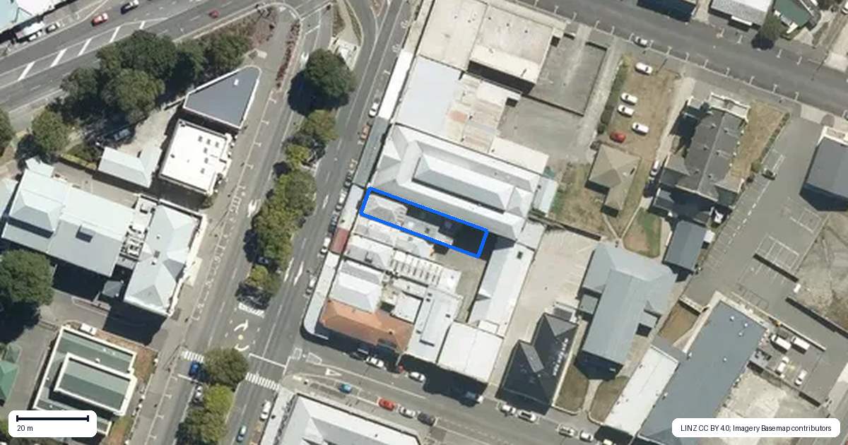 Property context map for 133 Thames Street, Oamaru