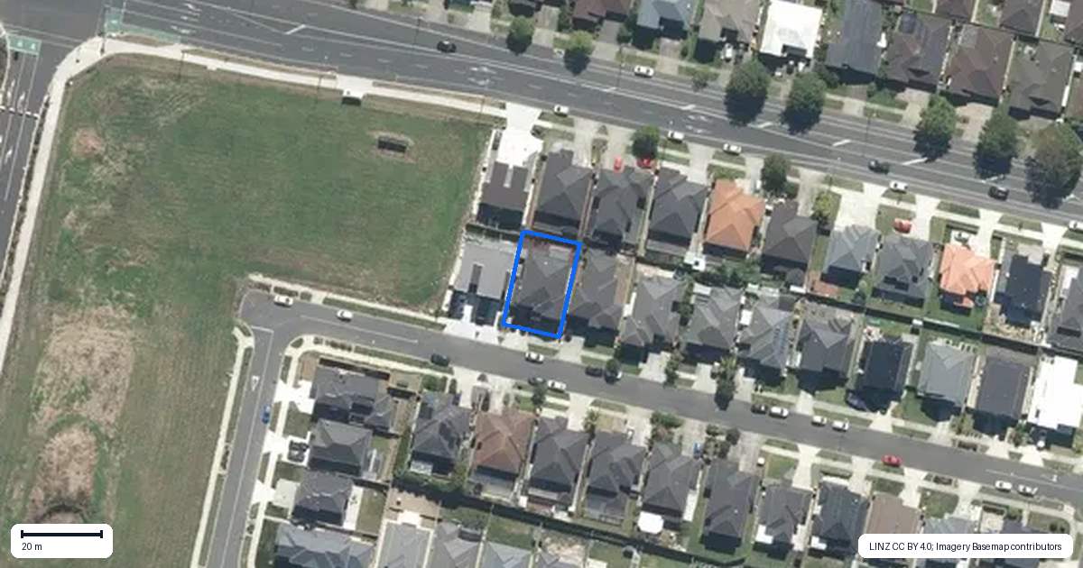 Property context map for 19 Kira Road, Flat Bush, Auckland