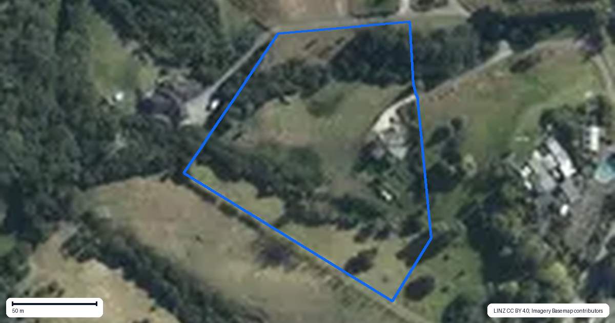 Property context map for 45 Donaldson Drive, Coatesville