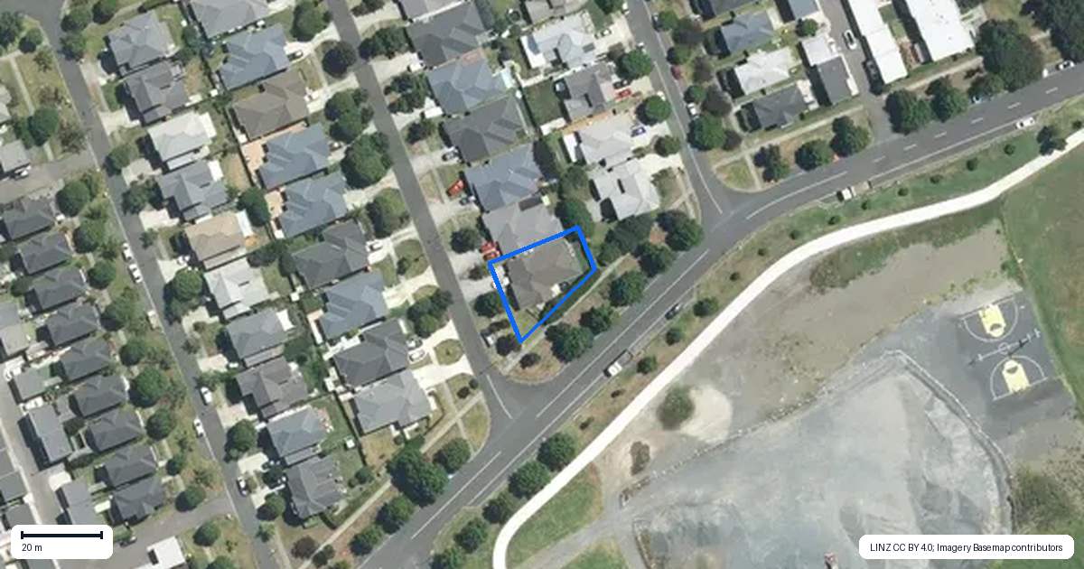 Property context map for 1 Poaka Avenue, Takanini, Auckland